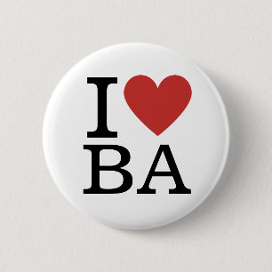 Ich ❤️ BA Business Analytics Mitarbeiter CUSTOM Bu Button