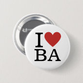 Ich ❤️ BA Business Analytics Mitarbeiter CUSTOM Bu Button (Vorne & Hinten)