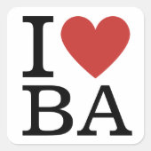 Ich ❤️ BA Sticker - Business Analytics Dept. (Vorderseite)