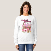 Ich backe es vorwärts Liebe Backen Sweatshirt (Vorne ganz)