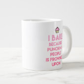 Ich backe! Funny Baking Zitat Jumbo-Tasse (Vorderseite Rechts)