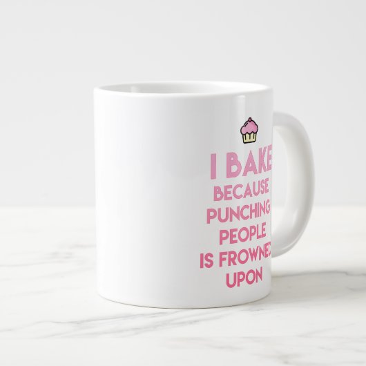 Ich backe! Funny Baking Zitat Jumbo-Tasse (Vorderseite Rechts)