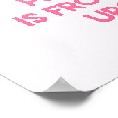 Ich backe! Funny Baking Zitat - Küche Poster (Ecke)