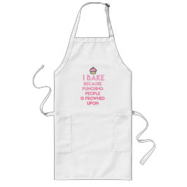 Ich backe! Funny Baking Zitat Lange Schürze