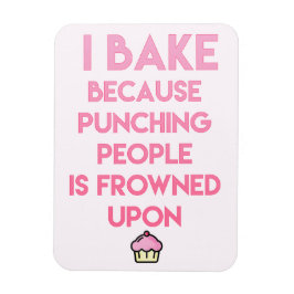 Ich backe! Funny Baking Zitat Magnet