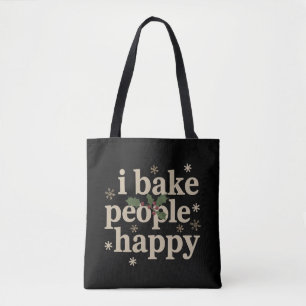 Ich backe Menschen Glück Cupcake- und Kekse-Back-C Tasche