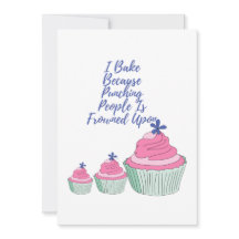 Ich backe, weil das Punzieren von Menschen erstarr