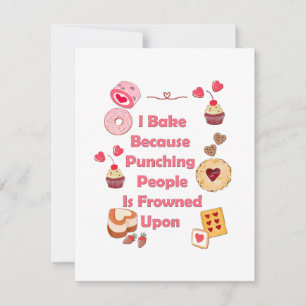 Ich backe, weil man Leute zum Punzieren erstarrt Einladung