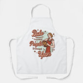 Ich backe, weil man Leute zum Punzieren erstarrt Schürze (Vorderseite)