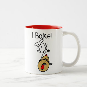 Ich backe zweifarbige tasse