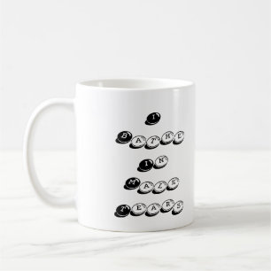 Ich bade im männlichen Riss-Schwarzen Kaffeetasse