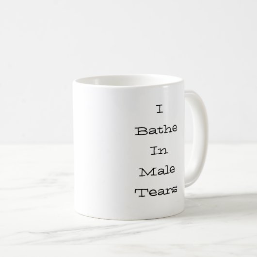 Ich bade im männlichen Riss-Schwarzen Kaffeetasse (VorderseiteRechts)