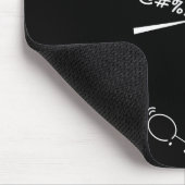Ich, Badminton Wut_ Nah! Lustiger wütender Badmint Mousepad (Ecke)