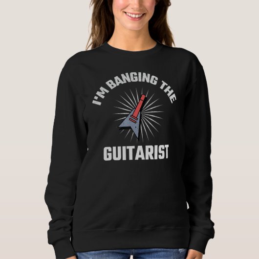 Ich bang den Gitarrist - Funny Novelty Sweatshirt (Vorderseite)