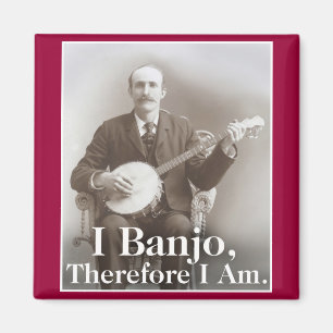 Ich Banjo Magnet