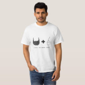 "Ich Bart-und grafischer Entwurfs-" T - Shirt (Vorne ganz)