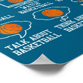 Ich Basketball Dinge Freizeit Bball Poster (Ecke)