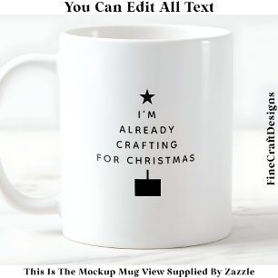 Ich bastle schon für Weihnachten 041 Noveltät  Kaffeetasse