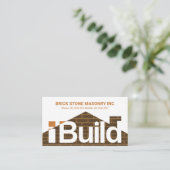 Ich baue Brickwork Zuhause Handyman Contractor Visitenkarte (Stehend Vorderseite)