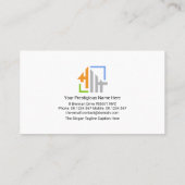 Ich baue Brickwork Zuhause Handyman Contractor Visitenkarte (Rückseite)