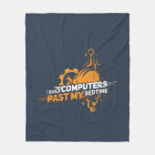 Ich baue Computer Engineer Geek Fleecedecke (Vorderseite)