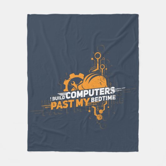 Ich baue Computer Engineer Geek Fleecedecke (Vorderseite)