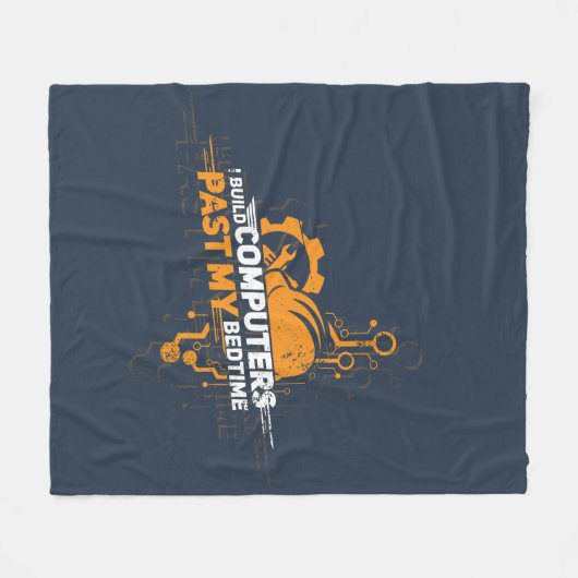 Ich baue Computer Engineer Geek Fleecedecke (Vorderseite (Horizontal))