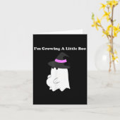 Ich baue ein kleines Boo Halloween-Schwangerschaft Karte (Gelbe Blume)