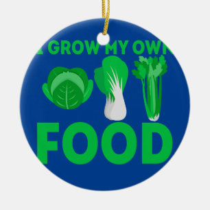 Ich baue mein eigenes Essen an Keramik Ornament