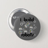 Ich baue Roboter Button (Vorne & Hinten)