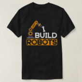 Ich baue Roboter Gebäude Robtics Engineer AI Devel T-Shirt (Design vorne)