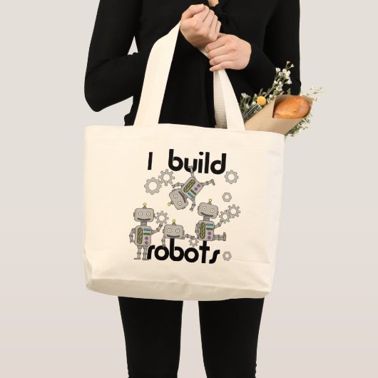 Ich baue Roboter Jumbo Stoffbeutel (Vorderseite (Produkt))