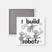 Ich baue Roboter Magnet (Vorderseite/Rückseite)