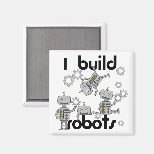 Ich baue Roboter Magnet (Vorderseite/Rückseite)