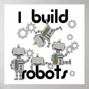 Ich baue Roboter Poster