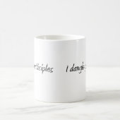 Ich baumele Partizipien Kaffeetasse (Mittel)