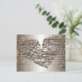 Ich baute eine Wand um mein Herz Postkarte (Stehend Vorderseite)