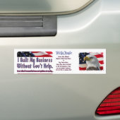 Ich baute mein Geschäft, wir die Leute auf Autoaufkleber (Auf Auto)