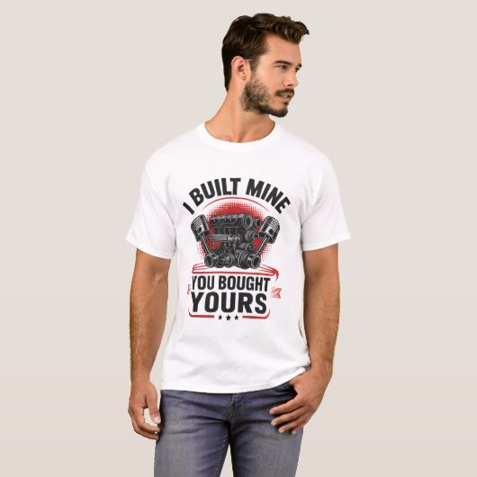 Ich baute meinen, den du dir deinen Funny Car Mech T-Shirt (Vorne ganz)