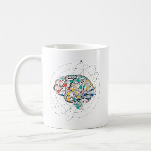 ICH BAUTE NEURALE NETZE. KAFFEETASSE (Links)