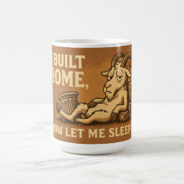 Ich baute Rom Ziegenbecher Kaffeetasse