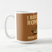 Ich baute Rom Ziegenbecher Kaffeetasse (Links)