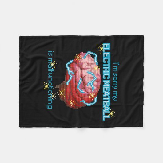 Ich bedauere, dass mein elektrischer Fleischball f Fleecedecke (Vorderseite (Horizontal))