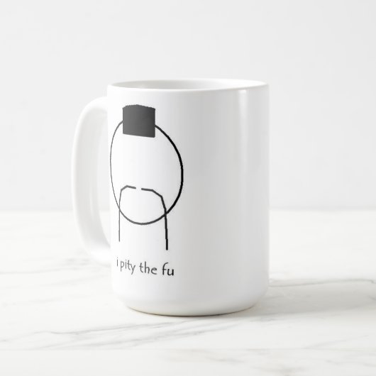 ich bedauere die fu Tasse (Vorderseite Links)