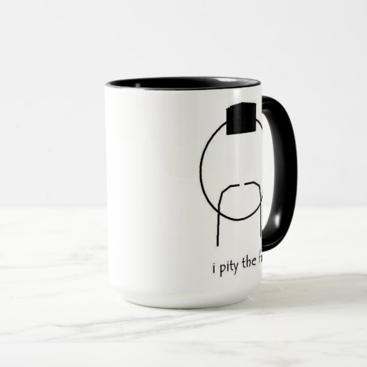 Ich bedauere die fu-Tasse Tasse (VorderseiteRechts)