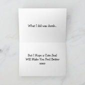 Ich bedauere die Karte (Innenseite)