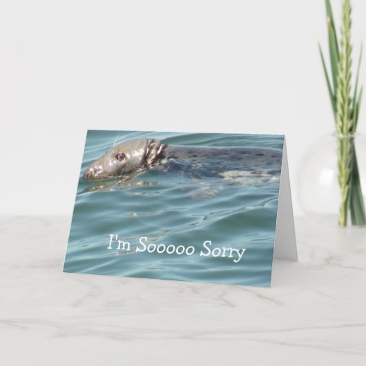 Ich bedauere die Karte (Vorderseite)