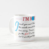 Ich bedauere die Tasse (Vorderseite Links)