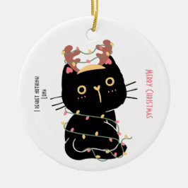 Ich bedauere nichts frohe Weihnachten Keramik Ornament