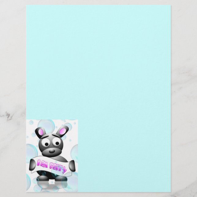 Ich bedaure Letterhead (Vorderseite)